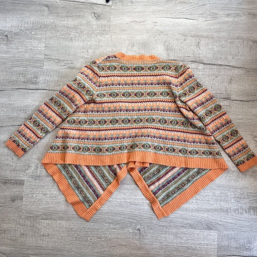 Sundance Orange and Green Patterned Cardigan - Picture 8 of 14